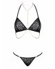 Комплект із ланцюжками Obsessive Pantheria 2-pcs set black L/XL, бюстгальтер, трусики Комплект із ланцюжками Obsessive Pantheria 2-pcs set black L/XL, бюстгальтер, трусики