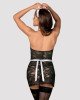 Еротичний костюм покоївки Obsessive Servgirl costume S/M, халат, стрінги, фартух, обруч