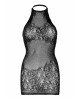 Сукня-сітка зі стразами Leg Avenue Rhinestone halter mini dress Black, відкрита спина, one size Сукня-сітка зі стразами Leg Avenue Rhinestone halter mini dress Black, відкрита спина, one size