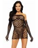 Leg Avenue 2 PC Tube dress and gloves OS Black