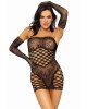 Leg Avenue 2 PC Tube dress and gloves OS Black