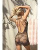 Ажурна сукня-сітка Leg Avenue Lace mini dress with cut-outs Black, one size Ажурна сукня-сітка Leg Avenue Lace mini dress with cut-outs Black, one size