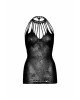 Ажурна сукня-сітка Leg Avenue Lace mini dress with cut-outs Black, one size Ажурна сукня-сітка Leg Avenue Lace mini dress with cut-outs Black, one size