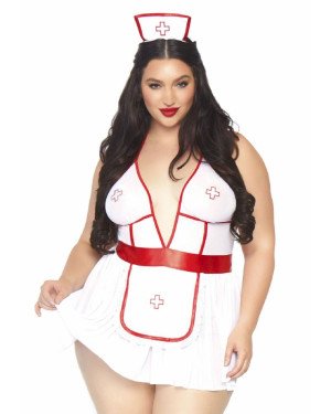 Костюм медсестри Leg Avenue Nightshift Nurse XL/XXL, сукня, трусики, шапочка