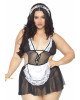 Костюм покоївки Leg Avenue Fantasy French Maid XL/XXL, сукня, трусики, пов’язка Костюм покоївки Leg Avenue Fantasy French Maid XL/XXL, сукня, трусики, пов’язка