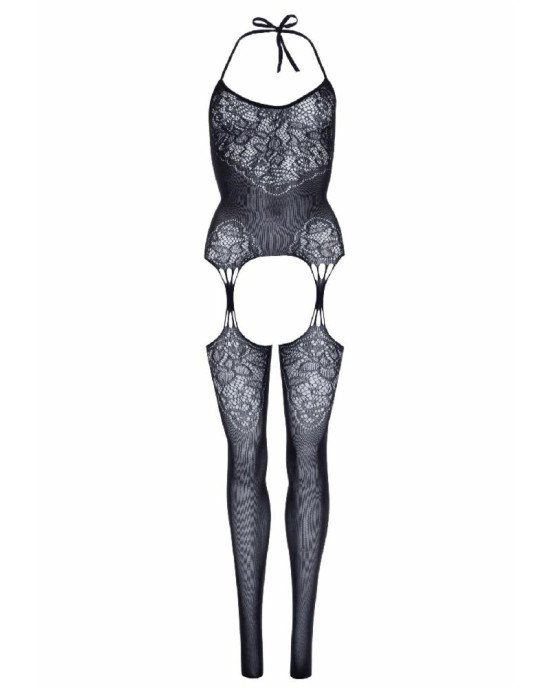 Leg Avenue Jacquard net bodystocking OS Black Leg Avenue Jacquard net bodystocking OS Black