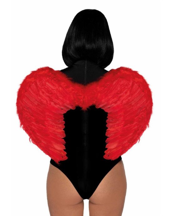 Leg Avenue Marabou feather devil wings Red Leg Avenue Marabou feather devil wings Red