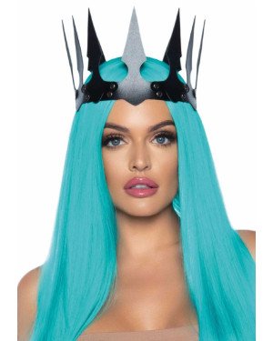 Leg Avenue Faux leather spiked crown Black Leg Avenue Faux leather spiked crown Black