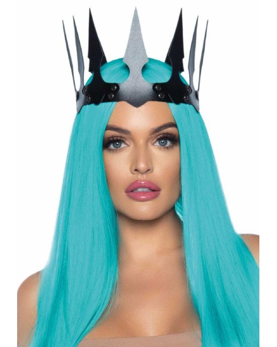Leg Avenue Faux leather spiked crown Black Leg Avenue Faux leather spiked crown Black
