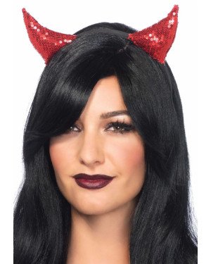 Leg Avenue Sequin devil horns Red Leg Avenue Sequin devil horns Red