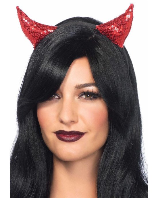 Leg Avenue Sequin devil horns Red Leg Avenue Sequin devil horns Red
