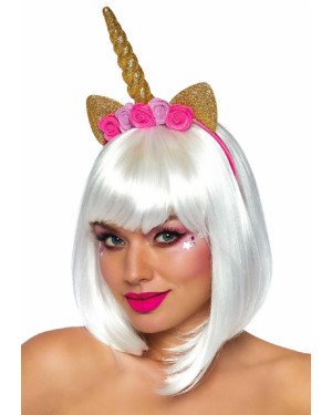 Leg Avenue Golden unicorn flower headband Leg Avenue Golden unicorn flower headband