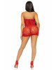 Сукня-сітка зі стразами Leg Avenue Rhinestone halter mini dress Red, відкрита спина, one size Сукня-сітка зі стразами Leg Avenue Rhinestone halter mini dress Red, відкрита спина, one size