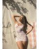 Ажурна сукня-сітка Leg Avenue Lace mini dress with cut-outs White, one size Ажурна сукня-сітка Leg Avenue Lace mini dress with cut-outs White, one size