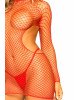 Leg Avenue Cut Out mini dress OS Red