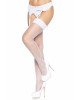 Leg Avenue Nylon Fishnet Thigh Highs OS White Leg Avenue Nylon Fishnet Thigh Highs OS White