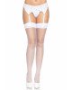 Leg Avenue Nylon Fishnet Thigh Highs OS White Leg Avenue Nylon Fishnet Thigh Highs OS White