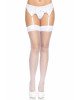 Leg Avenue Nylon Fishnet Thigh Highs OS White Leg Avenue Nylon Fishnet Thigh Highs OS White