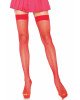 Leg Avenue Nylon Fishnet Thigh Highs OS Red Leg Avenue Nylon Fishnet Thigh Highs OS Red