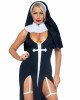 Leg Avenue Sultry Sinner S Black/White Leg Avenue Sultry Sinner S Black/White