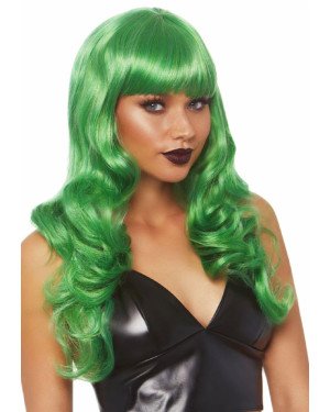 Leg Avenue Misfit Long Wavy Wig Green