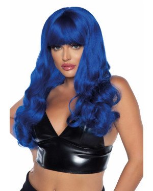 Leg Avenue Misfit Long Wavy Wig Blue