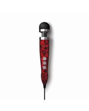 Вібромасажер DOXY Die Cast 3 ROSE PATTERN, дуже потужний, живлення 220В, металевий корпус
