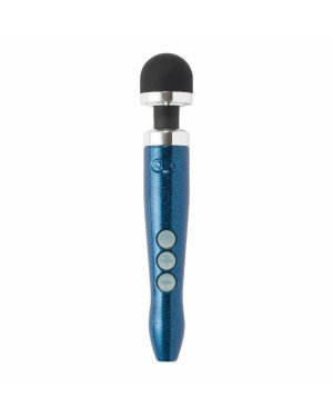 Вібромасажер DOXY Die Cast 3R Blue Flame, дуже потужний, живлення 220В, металевий корпус