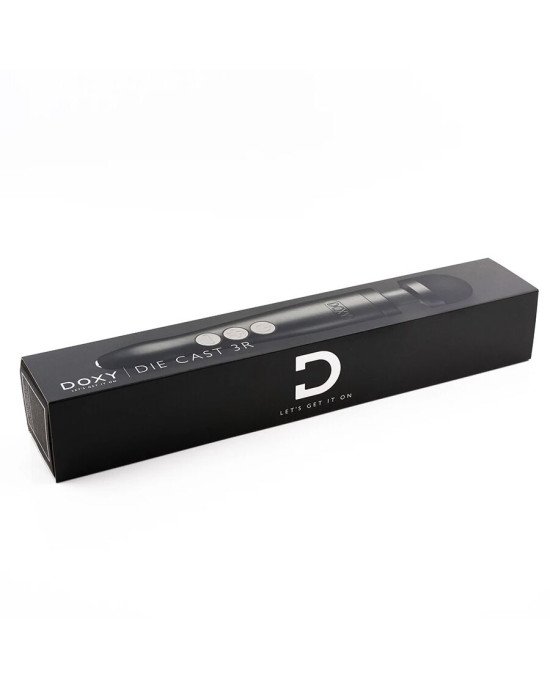 Вібромасажер DOXY Die Cast 3R Matte Black, дуже потужний, живлення 220В, металевий корпус Вібромасажер DOXY Die Cast 3R Matte Black, дуже потужний, живлення 220В, металевий корпус