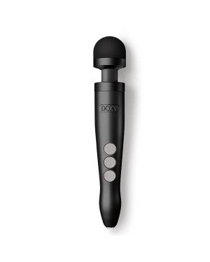 Вібромасажер DOXY Die Cast 3R Matte Black, дуже потужний, живлення 220В, металевий корпус