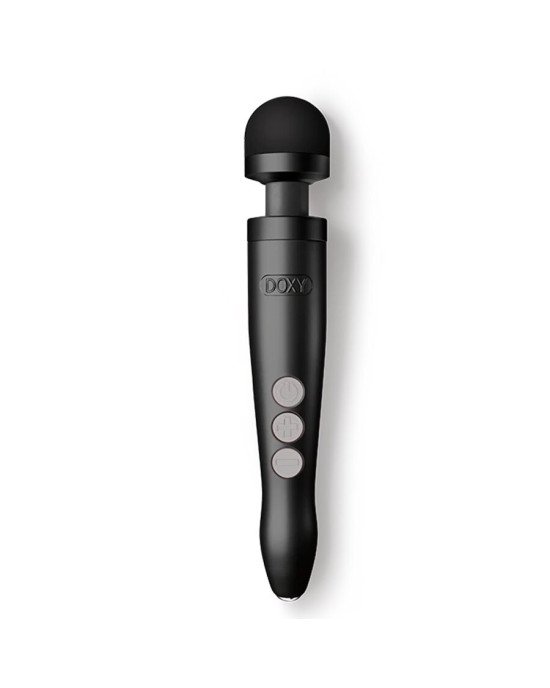 Вібромасажер DOXY Die Cast 3R Matte Black, дуже потужний, живлення 220В, металевий корпус Вібромасажер DOXY Die Cast 3R Matte Black, дуже потужний, живлення 220В, металевий корпус