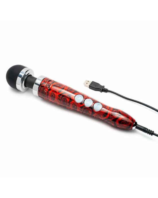 Вібромасажер DOXY Die Cast 3R ROSE PATTERN, дуже потужний, живлення 220В, металевий корпус Вібромасажер DOXY Die Cast 3R ROSE PATTERN, дуже потужний, живлення 220В, металевий корпус