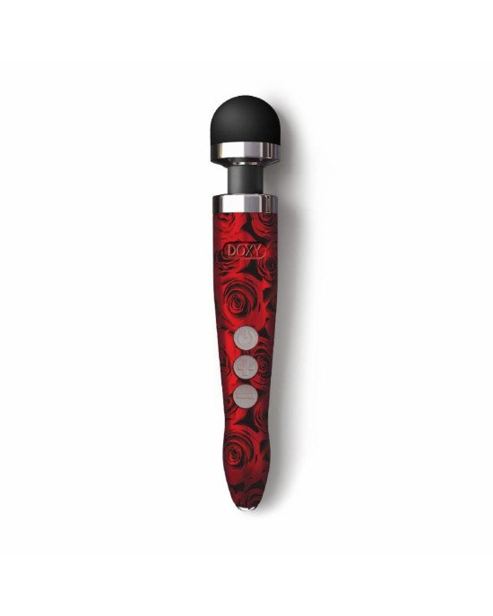Вібромасажер DOXY Die Cast 3R ROSE PATTERN, дуже потужний, живлення 220В, металевий корпус Вібромасажер DOXY Die Cast 3R ROSE PATTERN, дуже потужний, живлення 220В, металевий корпус