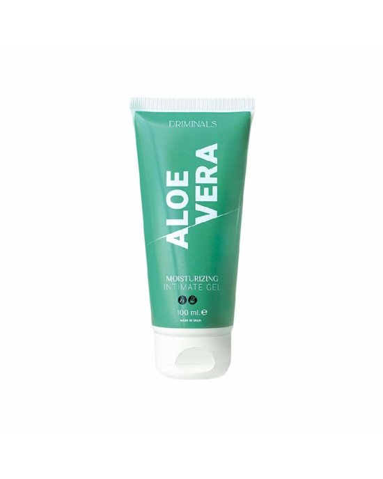 Зволожувальний гель-лубрикант на водній основі Driminals Aloe Vera, 100 мл, екстракт алое Зволожувальний гель-лубрикант на водній основі Driminals Aloe Vera, 100 мл, екстракт алое