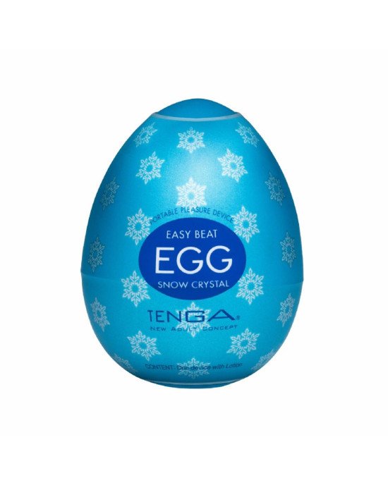 Мастурбатор-яйце Tenga Egg Snow Crystal з охолоджувальним лубрикантом