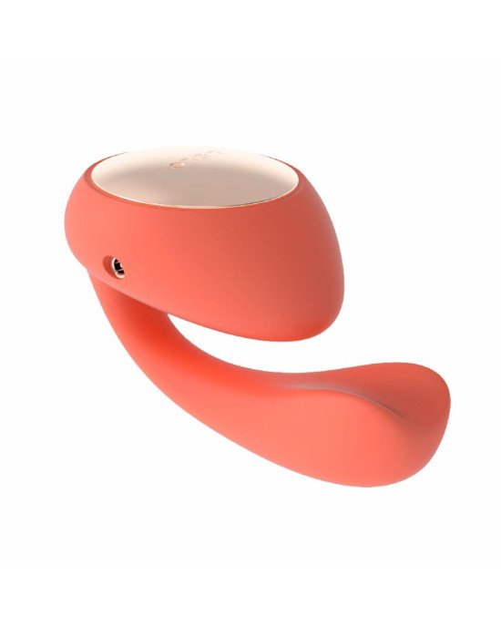 Смарт-вібратор LELO Ida Wave Coral Red, вагінально-кліторальний, технологія WaveMotion, 2 мотори Смарт-вібратор LELO Ida Wave Coral Red, вагінально-кліторальний, технологія WaveMotion, 2 мотори