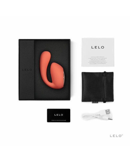 Смарт-вібратор LELO Ida Wave Coral Red, вагінально-кліторальний, технологія WaveMotion, 2 мотори Смарт-вібратор LELO Ida Wave Coral Red, вагінально-кліторальний, технологія WaveMotion, 2 мотори