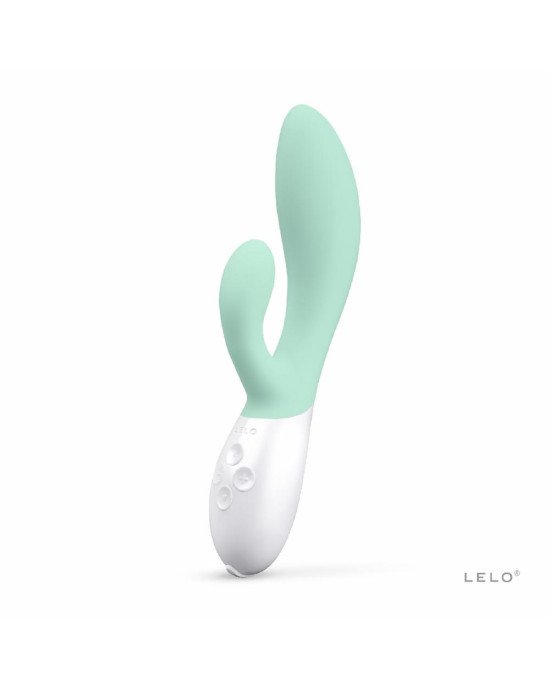 Вібратор-кролик LELO Ina 3 Seaweed, 10 режимів вібрації, потужний мотор Вібратор-кролик LELO Ina 3 Seaweed, 10 режимів вібрації, потужний мотор