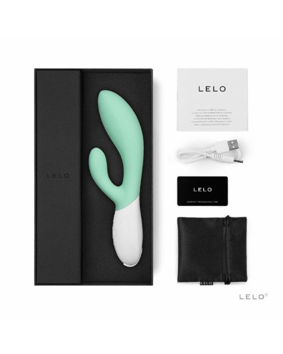Вібратор-кролик LELO Ina 3 Seaweed, 10 режимів вібрації, потужний мотор Вібратор-кролик LELO Ina 3 Seaweed, 10 режимів вібрації, потужний мотор