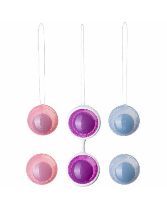 Набір вагінальних кульок LELO Beads Plus, діаметр 3,5 см, змінне навантаження 2х28, 2х37 та 2х60 г Набір вагінальних кульок LELO Beads Plus, діаметр 3,5 см, змінне навантаження 2х28, 2х37 та 2х60 г