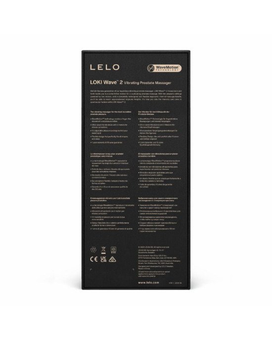Масажер простати LELO Loki Wave 2 Black, 2 мотори, манливий рух + вібрація Масажер простати LELO Loki Wave 2 Black, 2 мотори, манливий рух + вібрація