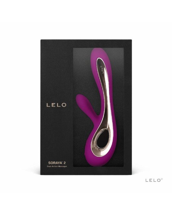 Вібратор-кролик LELO Soraya 2 Deep Rose, 12 режимів вібрації, до 4 годин роботи Вібратор-кролик LELO Soraya 2 Deep Rose, 12 режимів вібрації, до 4 годин роботи