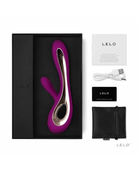 Вібратор-кролик LELO Soraya 2 Deep Rose, 12 режимів вібрації, до 4 годин роботи Вібратор-кролик LELO Soraya 2 Deep Rose, 12 режимів вібрації, до 4 годин роботи
