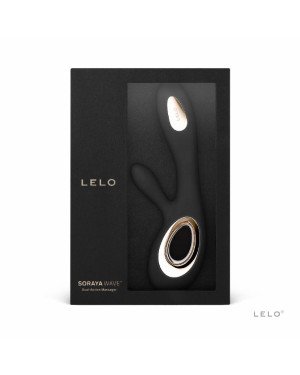 Вібратор-кролик LELO Soraya Wave Black, манливі рухи стовбура