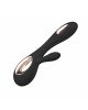 Вібратор-кролик LELO Soraya Wave Black, манливі рухи стовбура Вібратор-кролик LELO Soraya Wave Black, манливі рухи стовбура