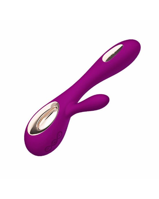Вібратор-кролик LELO Soraya Wave Deep Rose, манливі рухи стовбура Вібратор-кролик LELO Soraya Wave Deep Rose, манливі рухи стовбура