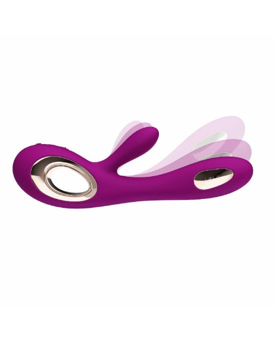 Вібратор-кролик LELO Soraya Wave Deep Rose, манливі рухи стовбура Вібратор-кролик LELO Soraya Wave Deep Rose, манливі рухи стовбура