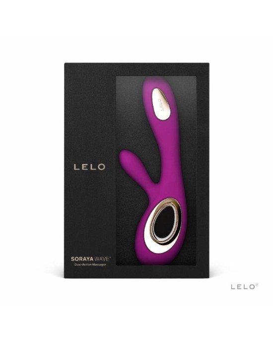 Вібратор-кролик LELO Soraya Wave Deep Rose, манливі рухи стовбура Вібратор-кролик LELO Soraya Wave Deep Rose, манливі рухи стовбура