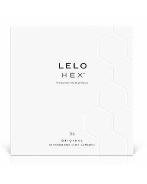 Презервативи LELO HEX Condoms Original 36 Pack, тонкі та суперміцні