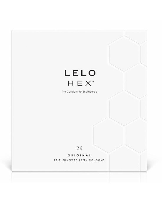 Презервативи LELO HEX Condoms Original 36 Pack, тонкі та суперміцні